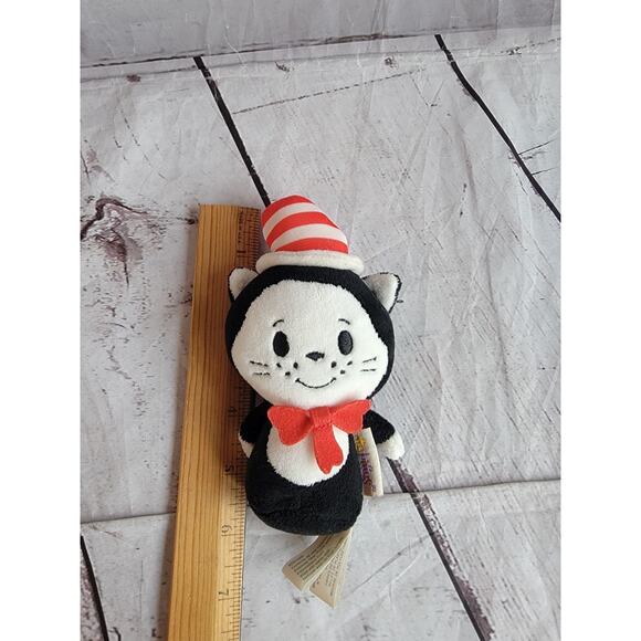 Hallmark Itty Bittys Cat In The Hat Plush Stuffed Mini 4” Ittybittys Dr Seuss - Picture 5 of 5